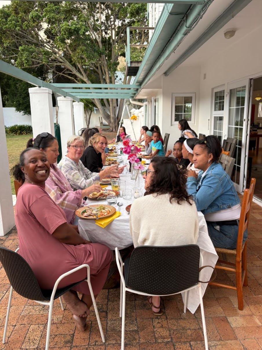 People sharing lunch together