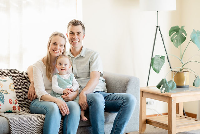 Pastor Tristan and Emma Jensen with Olive